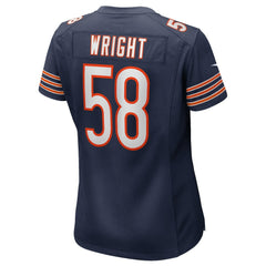 Darnell Wright Chicago Bears Women's Game Jersey - Navy - Nike