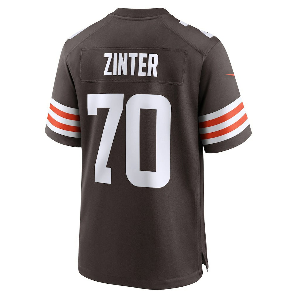 Zak Zinter Cleveland Browns Team Game Jersey - Brown - Nike