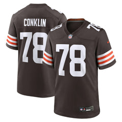 Jack Conklin Cleveland Browns Team Game Jersey - Brown - Nike