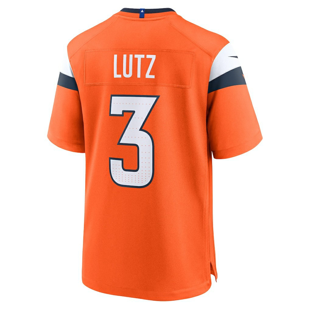 Wil Lutz Denver Broncos Team Game Jersey - Orange - Nike