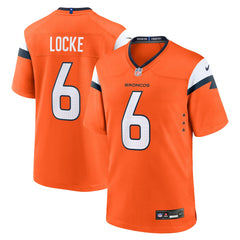 P.J. Locke Denver Broncos Team Game Jersey - Orange - Nike