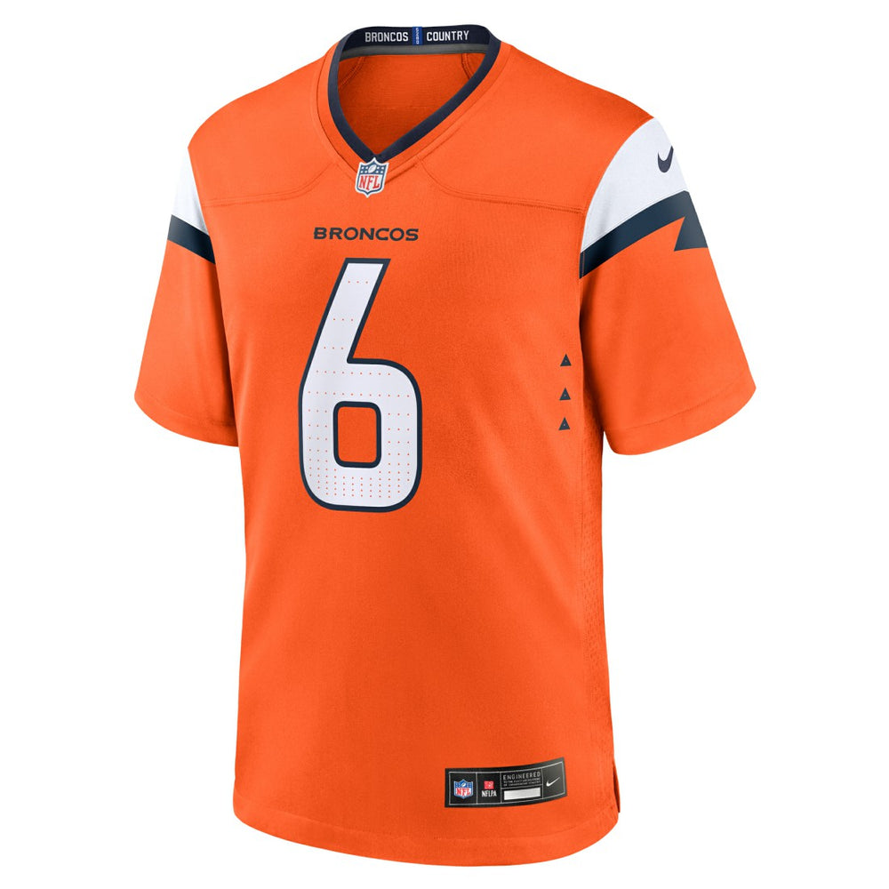 P.J. Locke Denver Broncos Team Game Jersey - Orange - Nike