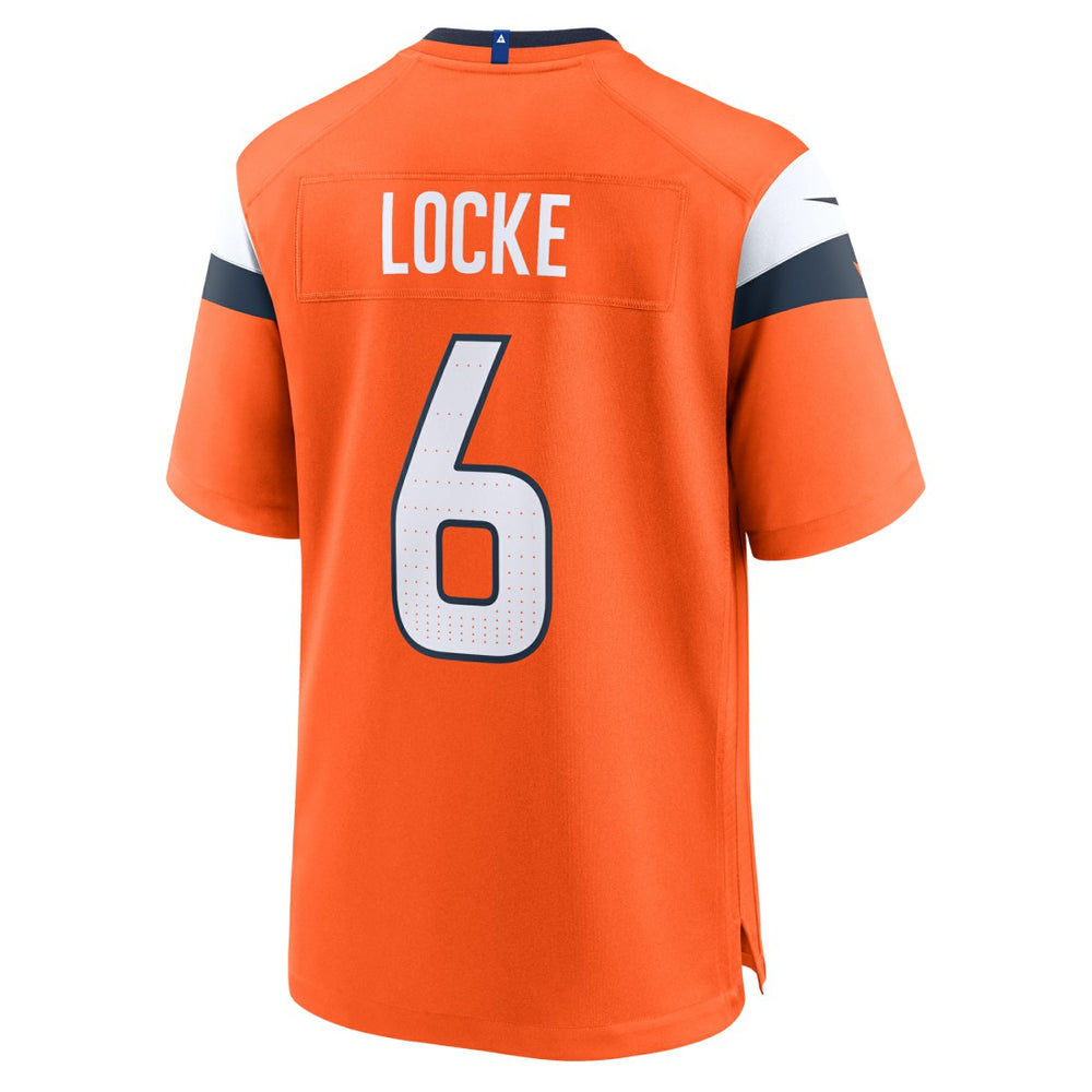 P.J. Locke Denver Broncos Team Game Jersey - Orange - Nike
