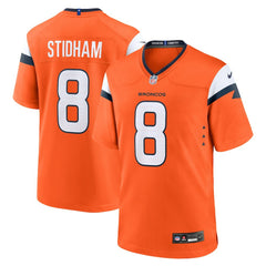 Jarrett Stidham Denver Broncos Team Game Jersey - Orange - Nike