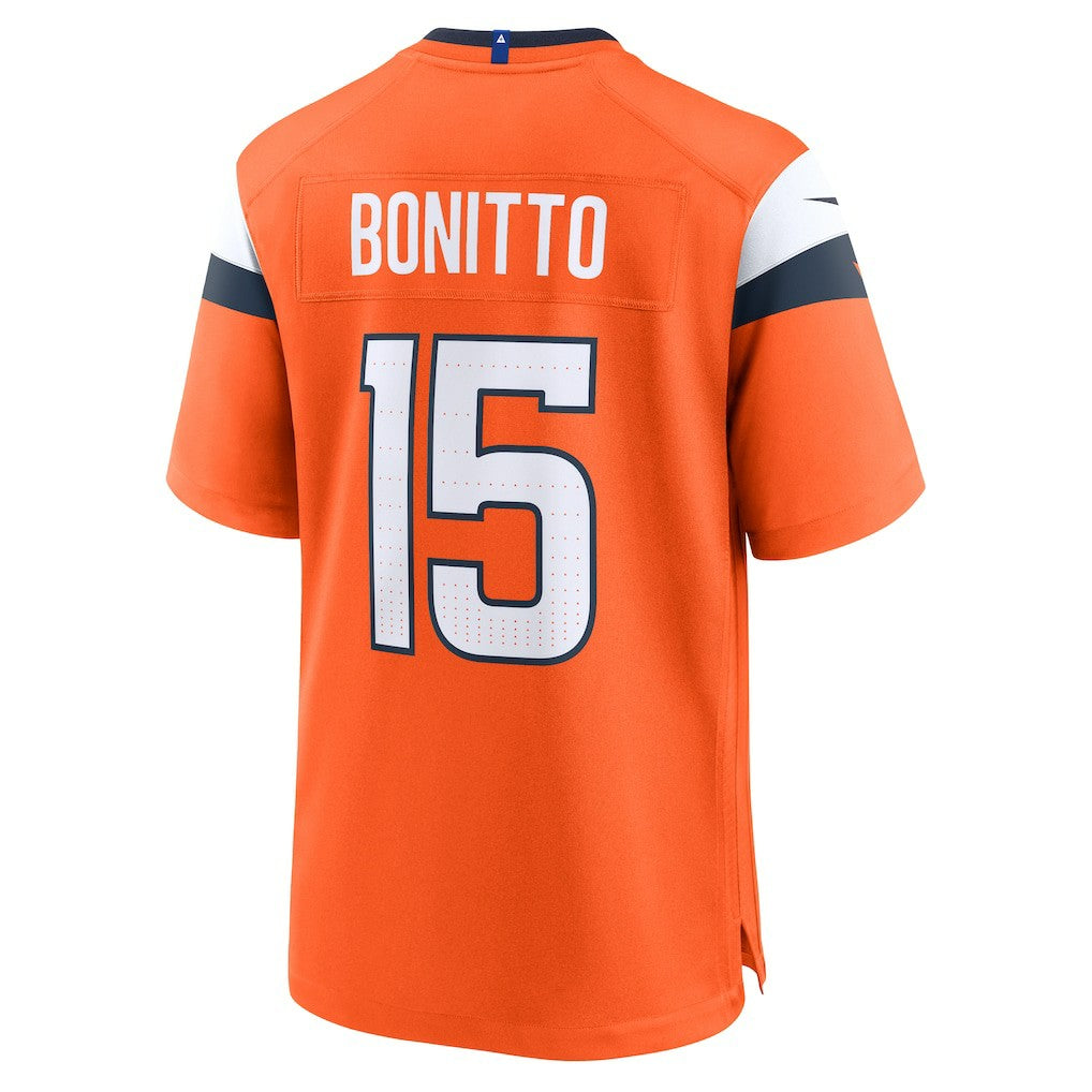 Nik Bonitto Denver Broncos Team Game Jersey - Orange - Nike