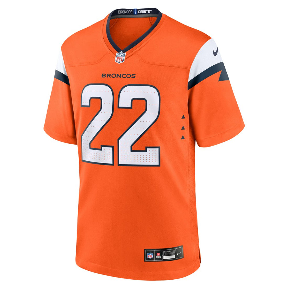 Brandon Jones Denver Broncos Team Game Jersey - Orange - Nike