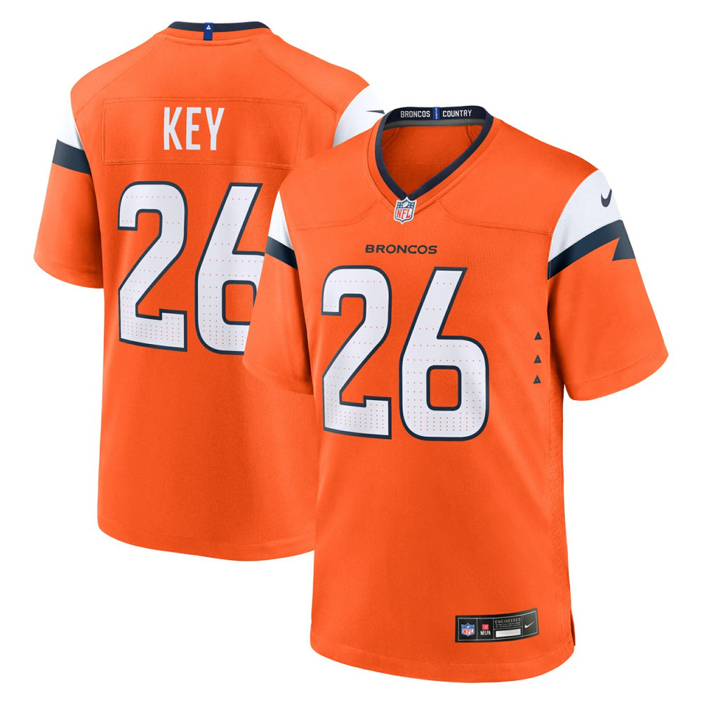Devon Key Denver Broncos Team Game Jersey - Orange - Nike