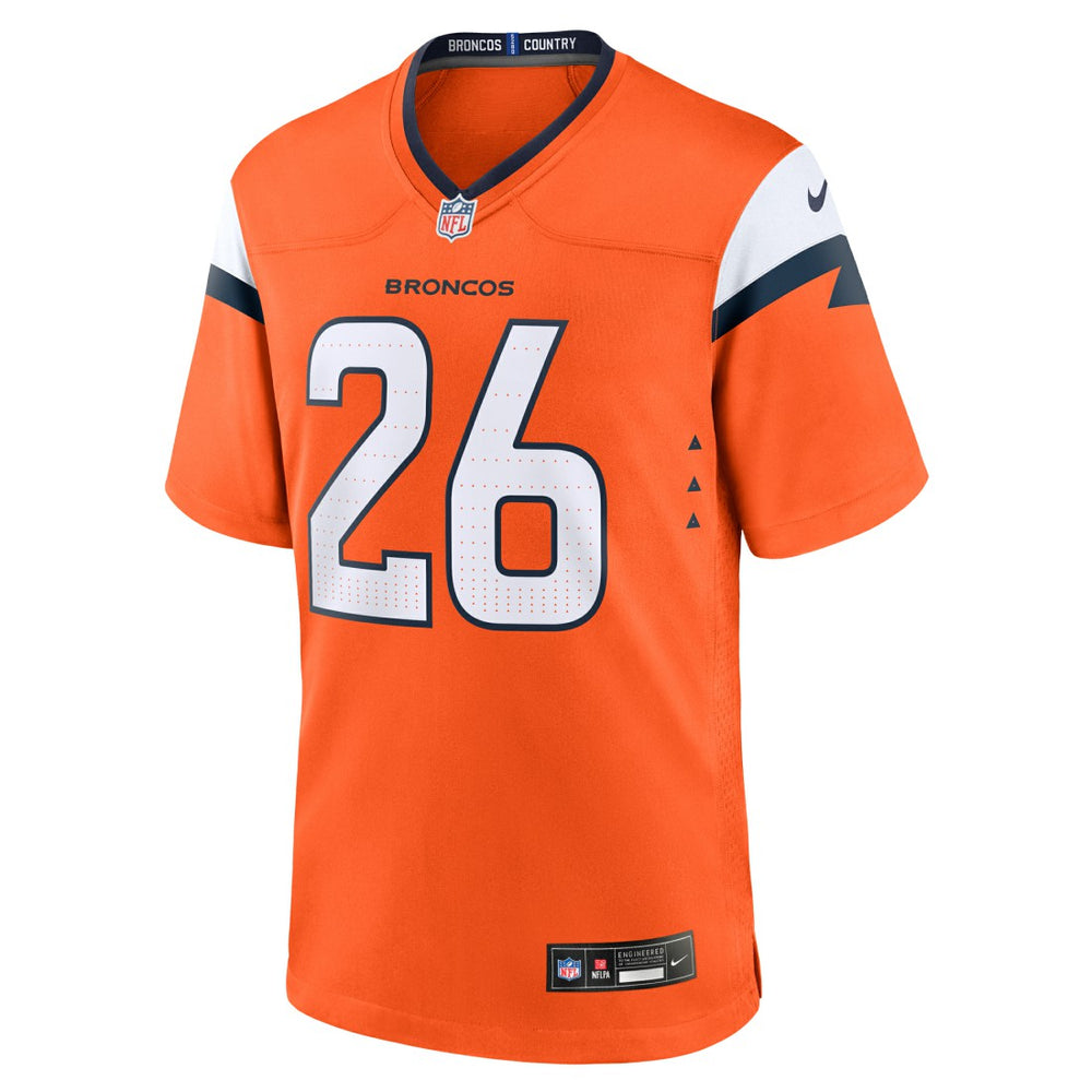 Devon Key Denver Broncos Team Game Jersey - Orange - Nike