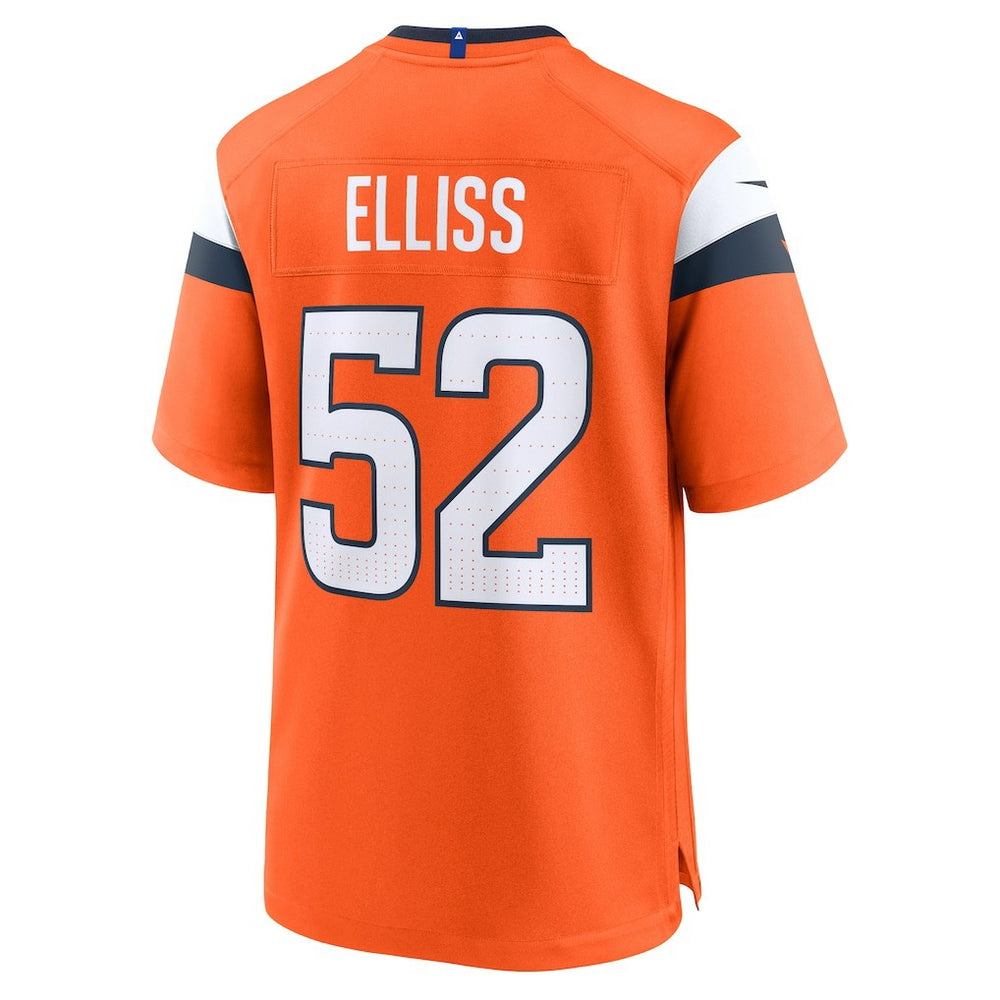 Jonah Elliss Denver Broncos Team Game Jersey - Orange - Nike