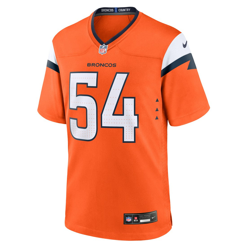 Alex Forsyth Denver Broncos Team Game Jersey - Orange - Nike