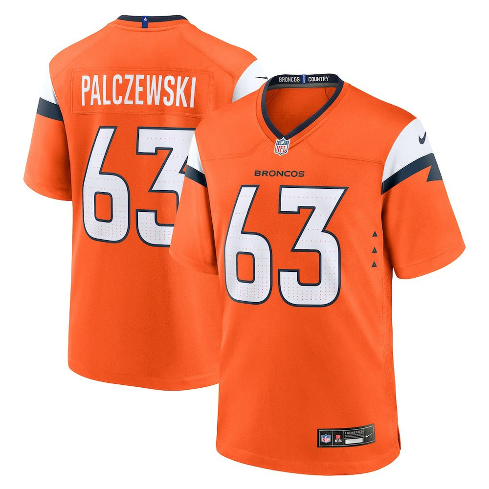 Alex Palczewski Denver Broncos Team Game Jersey - Orange - Nike