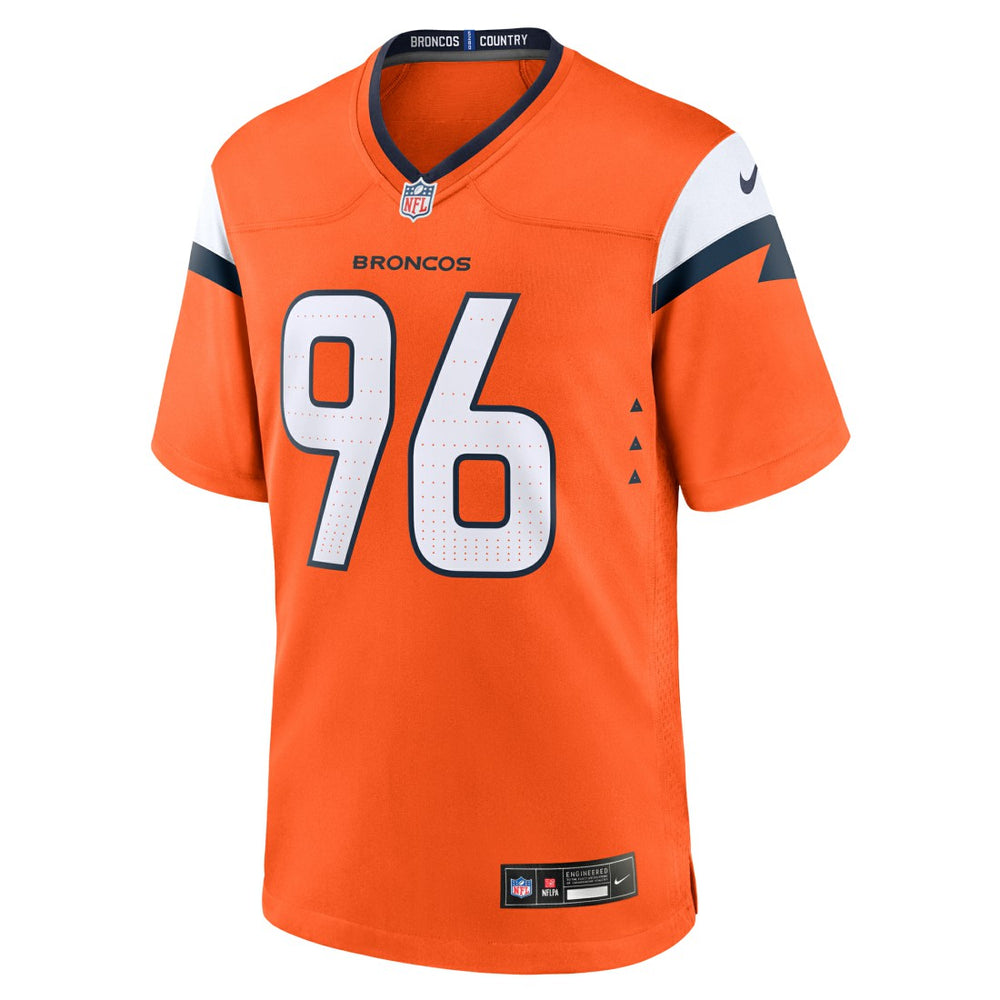 Eyioma Uwazurike Denver Broncos Team Game Jersey - Orange - Nike