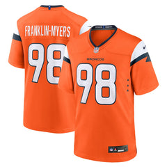 John Franklin-Myers Denver Broncos Team Game Jersey - Orange - Nike