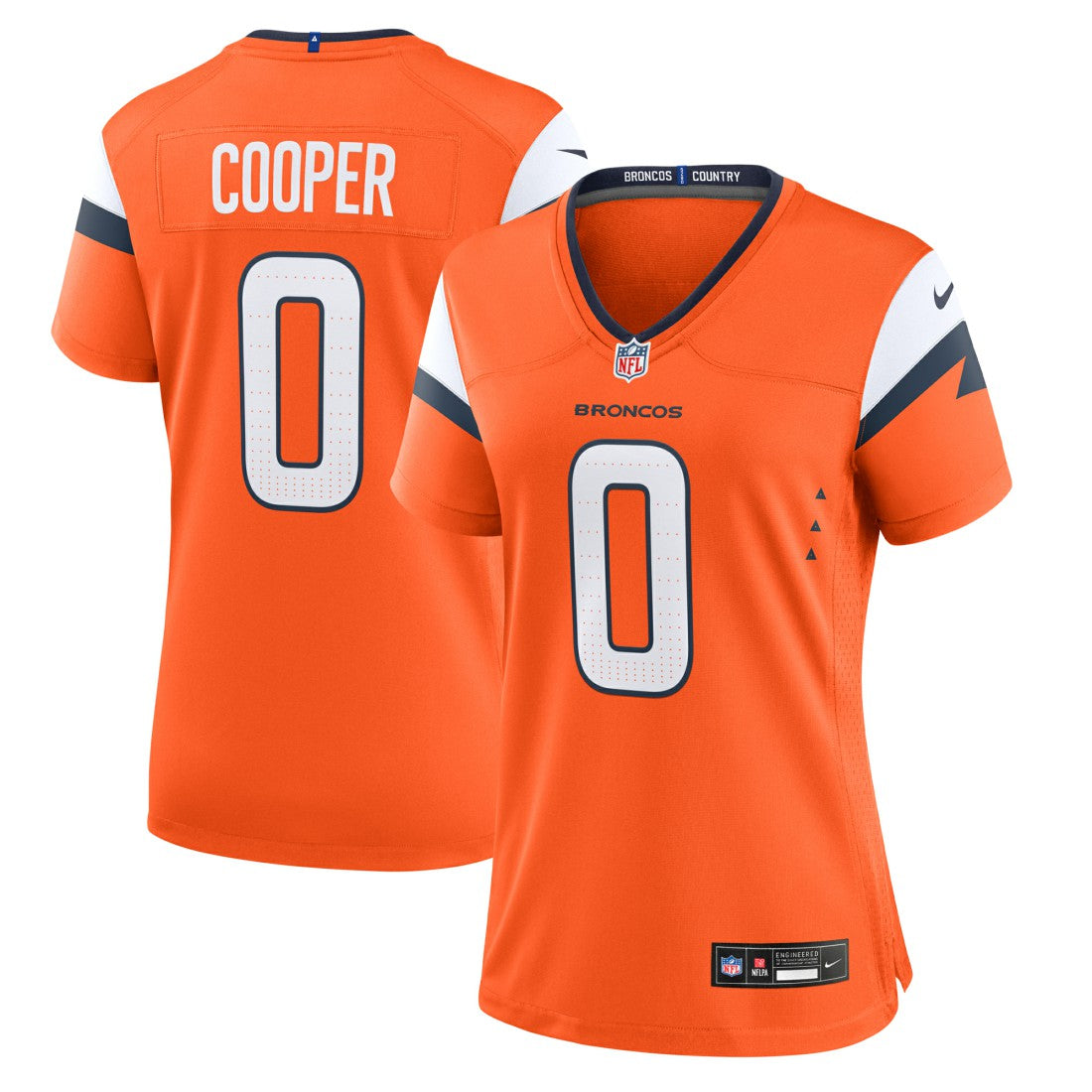 Jonathon Cooper Denver Broncos Women's Team Game Jersey - Orange - Nike