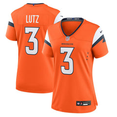 Wil Lutz Denver Broncos Women's Team Game Jersey - Orange - Nike