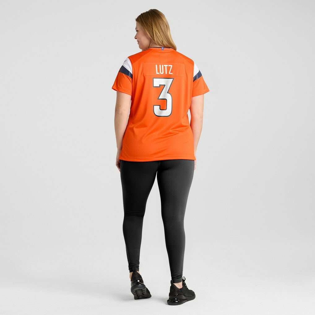 Wil Lutz Denver Broncos Women's Team Game Jersey - Orange - Nike
