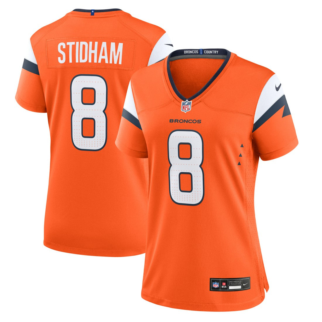 Jarrett Stidham Denver Broncos Women's Team Game Jersey - Orange - Nike