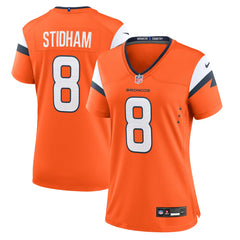 Jarrett Stidham Denver Broncos Women's Team Game Jersey - Orange - Nike