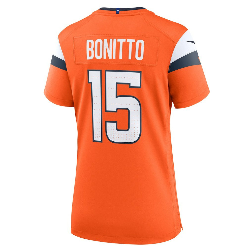 Nik Bonitto Denver Broncos Women's Team Game Jersey - Orange - Nike