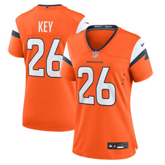Devon Key Denver Broncos Women's Team Game Jersey - Orange - Nike