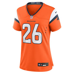 Devon Key Denver Broncos Women's Team Game Jersey - Orange - Nike