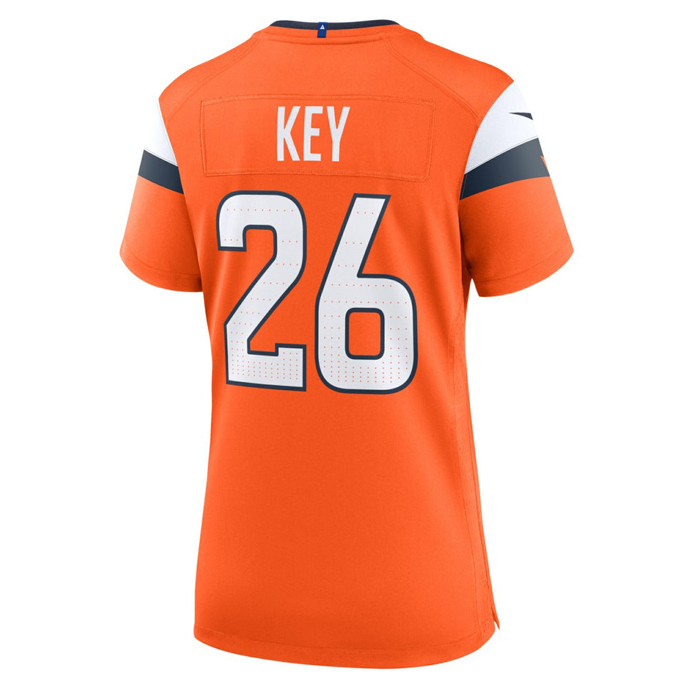 Devon Key Denver Broncos Women's Team Game Jersey - Orange - Nike