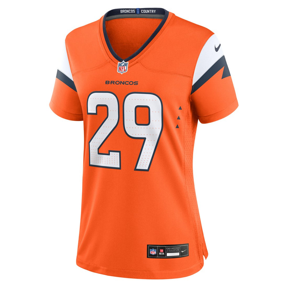 Ja'Quan McMillian Denver Broncos Women's Team Game Jersey - Orange - Nike