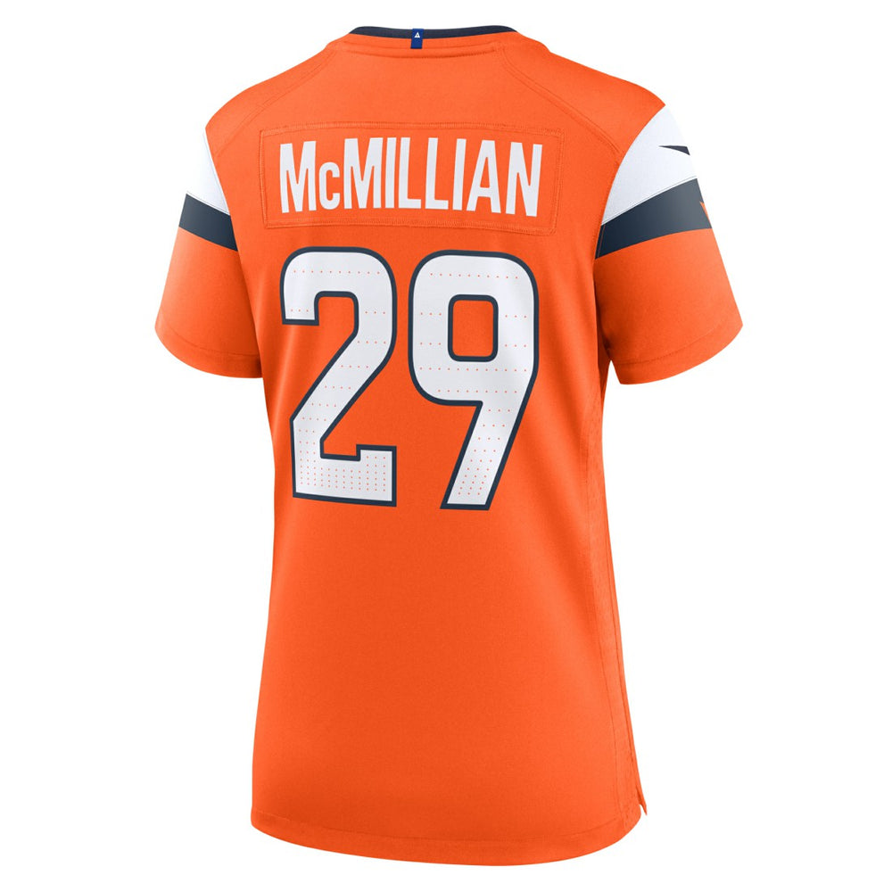 Ja'Quan McMillian Denver Broncos Women's Team Game Jersey - Orange - Nike