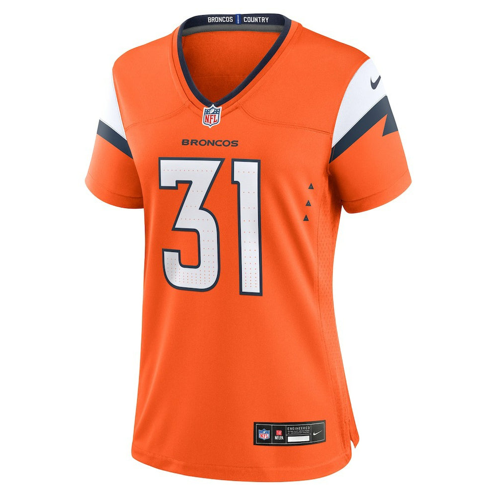 Kris Abrams-Draine Denver Broncos Women's Team Game Jersey - Orange - Nike