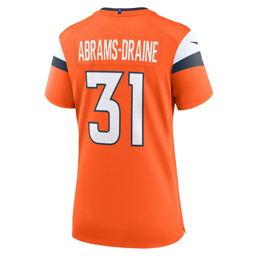 Kris Abrams-Draine Denver Broncos Women's Team Game Jersey - Orange - Nike
