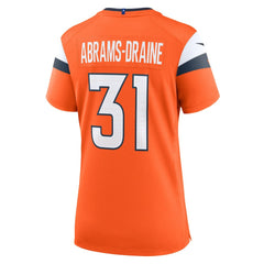 Kris Abrams-Draine Denver Broncos Women's Team Game Jersey - Orange - Nike