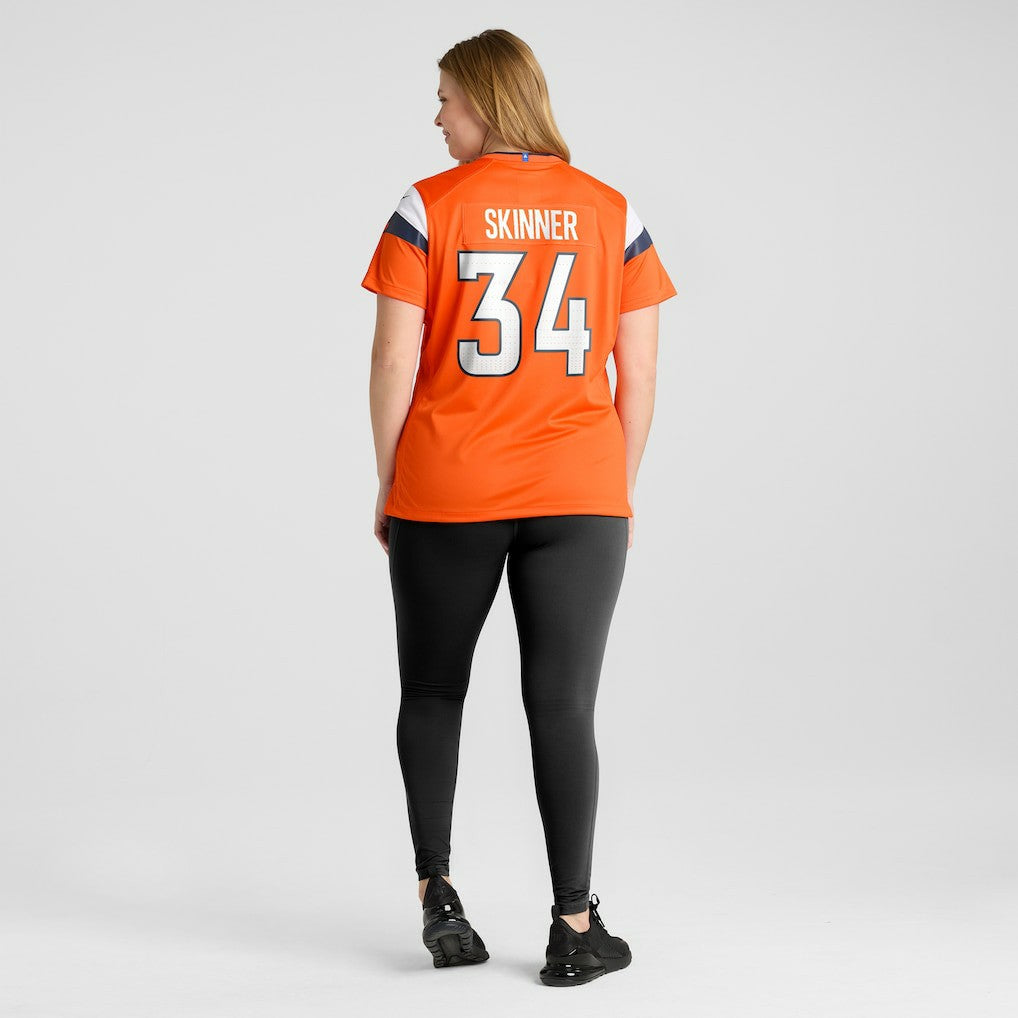 JL Skinner Denver Broncos Women's Team Game Jersey - Orange - Nike