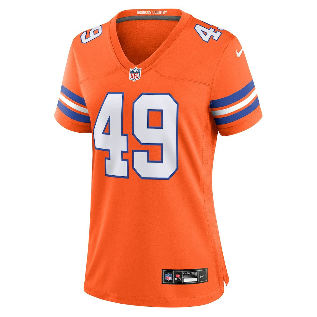 Alex Singleton Denver Broncos Women's Alternate Game Jersey - Orange - Nike