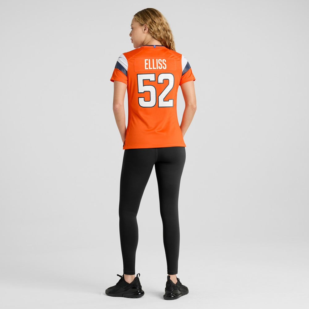 Jonah Elliss Denver Broncos Women's Team Game Jersey - Orange - Nike