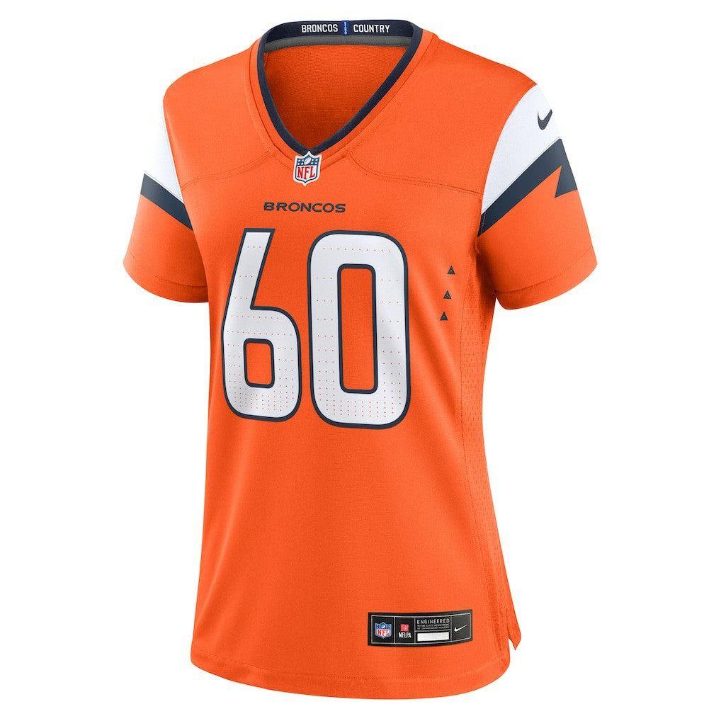 Luke Wattenberg Denver Broncos Women's Team Game Jersey - Orange - Nike