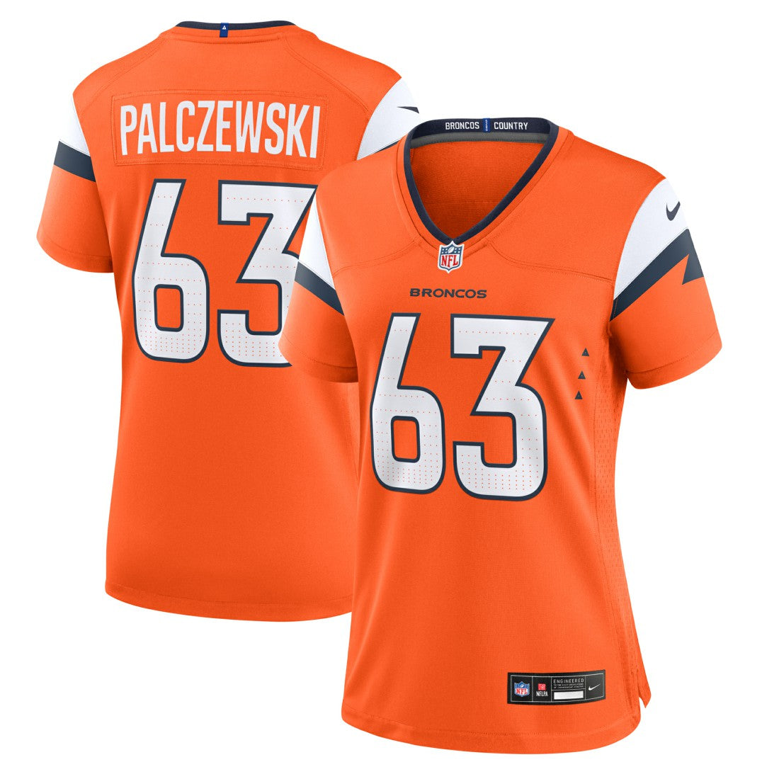 Alex Palczewski Denver Broncos Women's Team Game Jersey - Orange - Nike