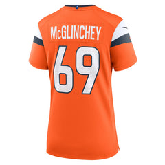 Mike McGlinchey Denver Broncos Women's Team Game Jersey - Orange - Nike