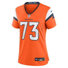 Frank Crum Denver Broncos Women's Team Game Jersey - Orange - Nike