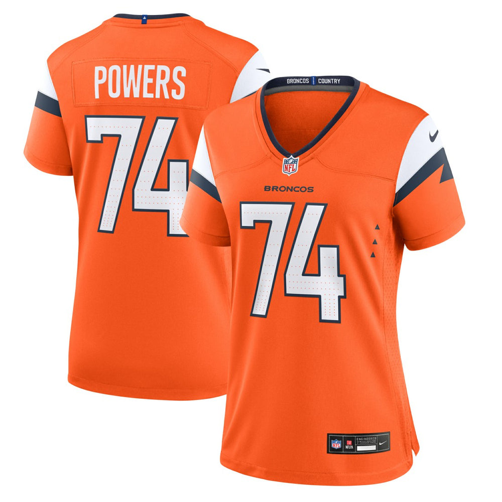 Ben Powers Denver Broncos Women's Team Game Jersey - Orange - Nike