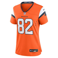 Adam Trautman Denver Broncos Women's Team Game Jersey - Orange - Nike