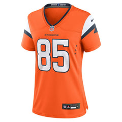 Lucas Krull Denver Broncos Women's Team Game Jersey - Orange - Nike