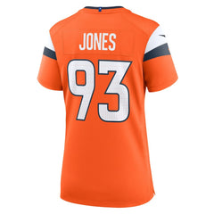 D.J. Jones Denver Broncos Women's Team Game Jersey - Orange - Nike