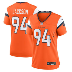 Jordan Jackson Denver Broncos Women's Team Game Jersey - Orange - Nike