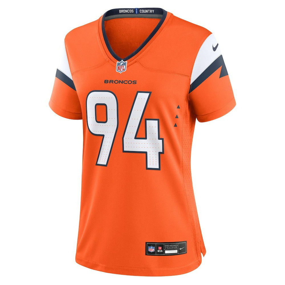 Jordan Jackson Denver Broncos Women's Team Game Jersey - Orange - Nike