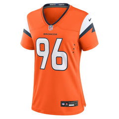 Eyioma Uwazurike Denver Broncos Women's Team Game Jersey - Orange - Nike