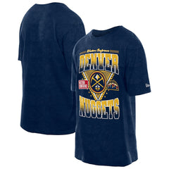 New Era Denver Nuggets Old School Sport Vintage Wash T-Shirt Navy