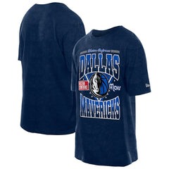New Era Dallas Mavericks Boxy Old School Sport Vintage Wash T-Shirt Navy