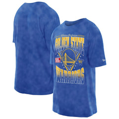New Era Golden State Warriors Boxy Old School Sport Vintage Wash T-Shirt Royal