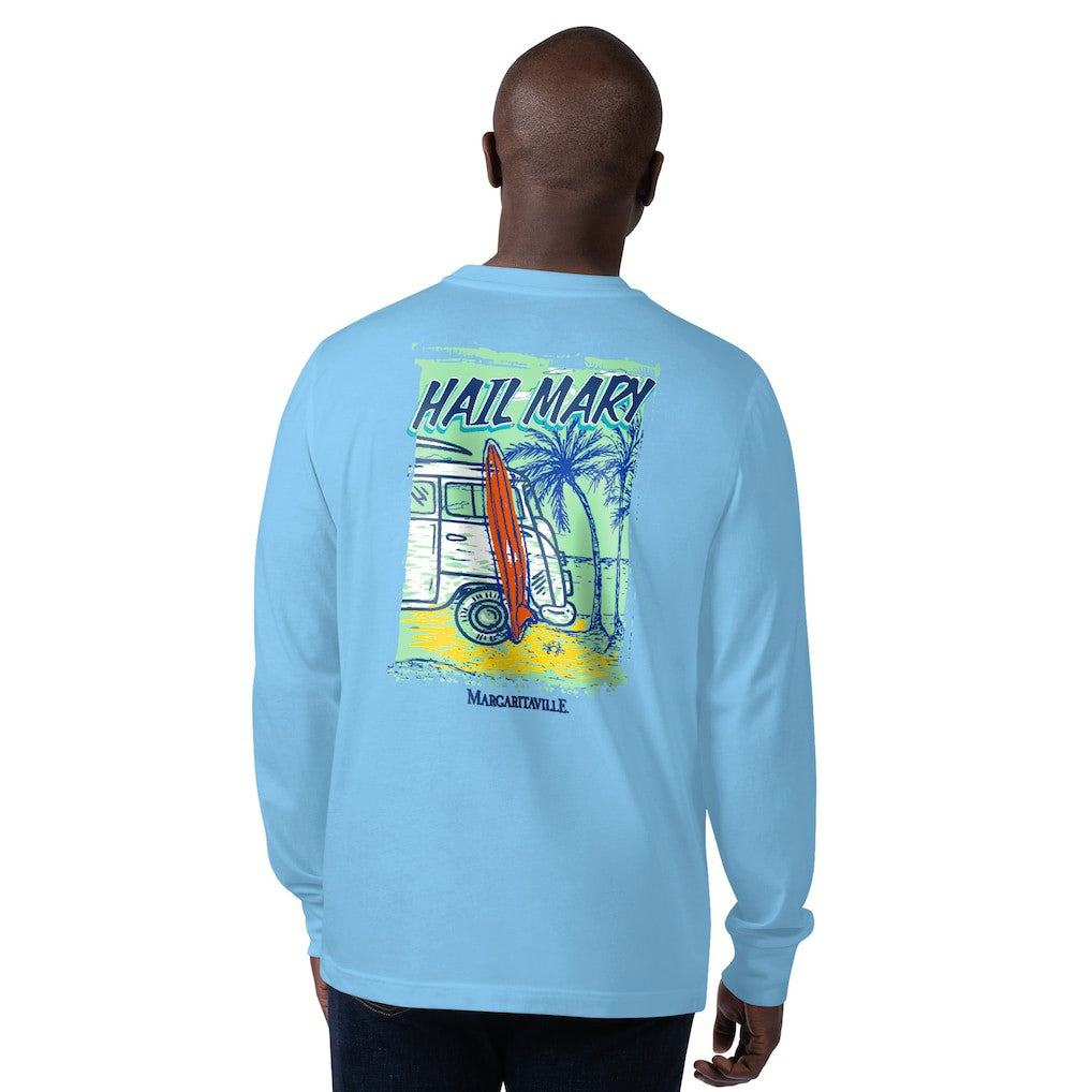 New York Jets Margaritaville Hail Mary Long Sleeve T-Shirt - Blue - NFL