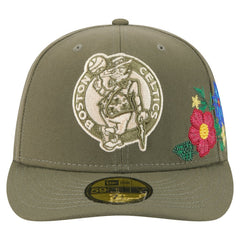 New Era Boston Celtics Tonal Florals 59FIFTY Fitted Hat Olive